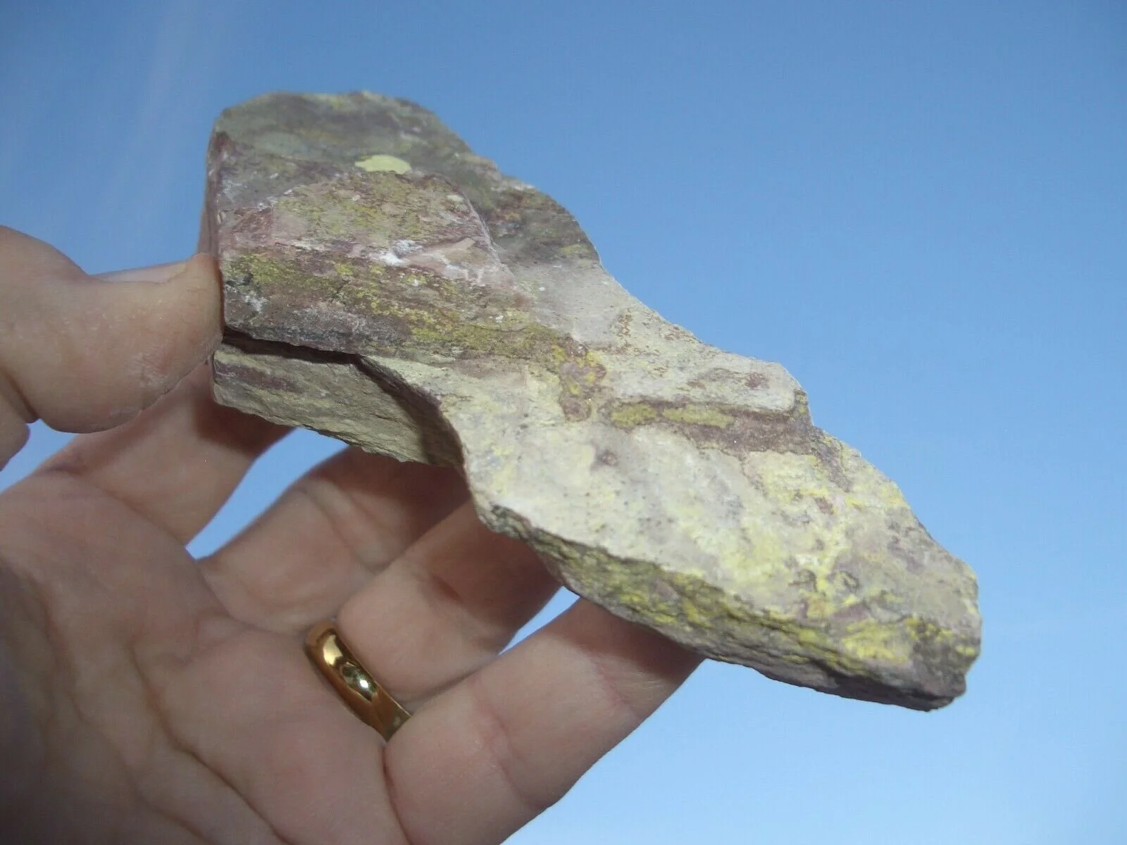 JURASSIC TODILTO LIMESTONE: URANIUM ORE 13.6 OZ. 381 gm 92K