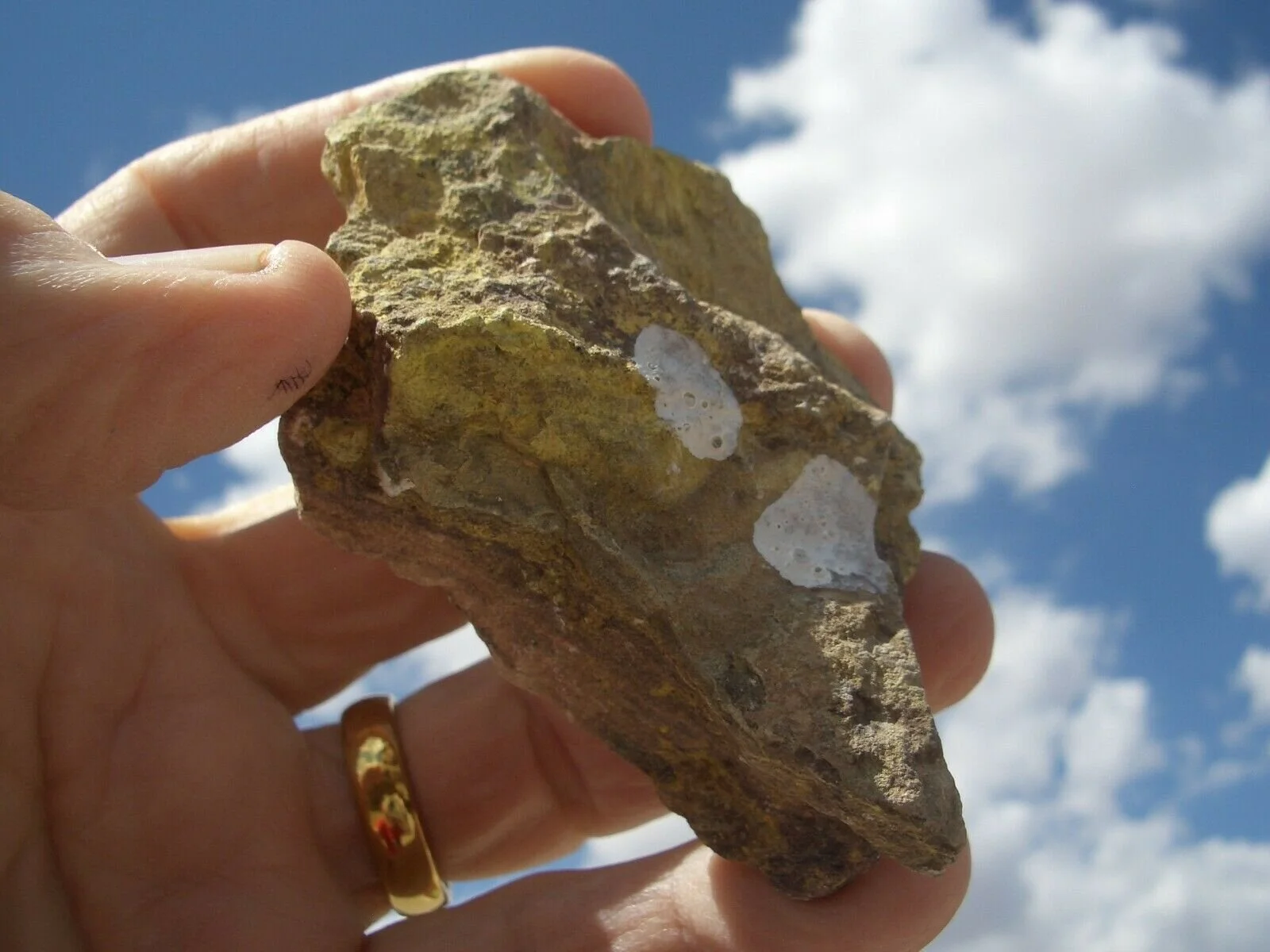 CARNOTITE URANIUM ROCK JURASSIC CANYON 3.2 oz. WEIGHT 107k.