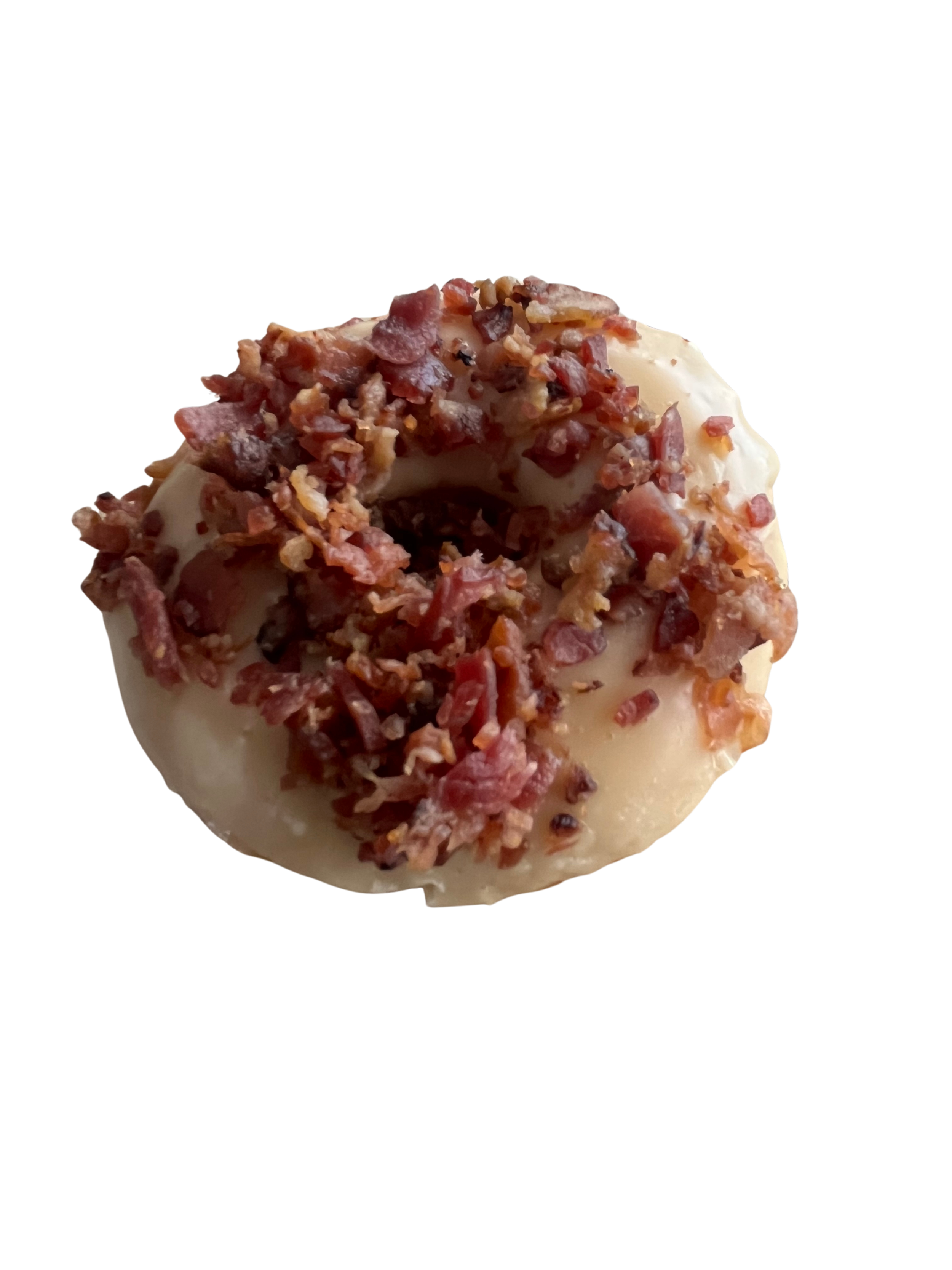Maple bacon beef fat donut at Lone Peak Provisions in Bozeman, Montana. 