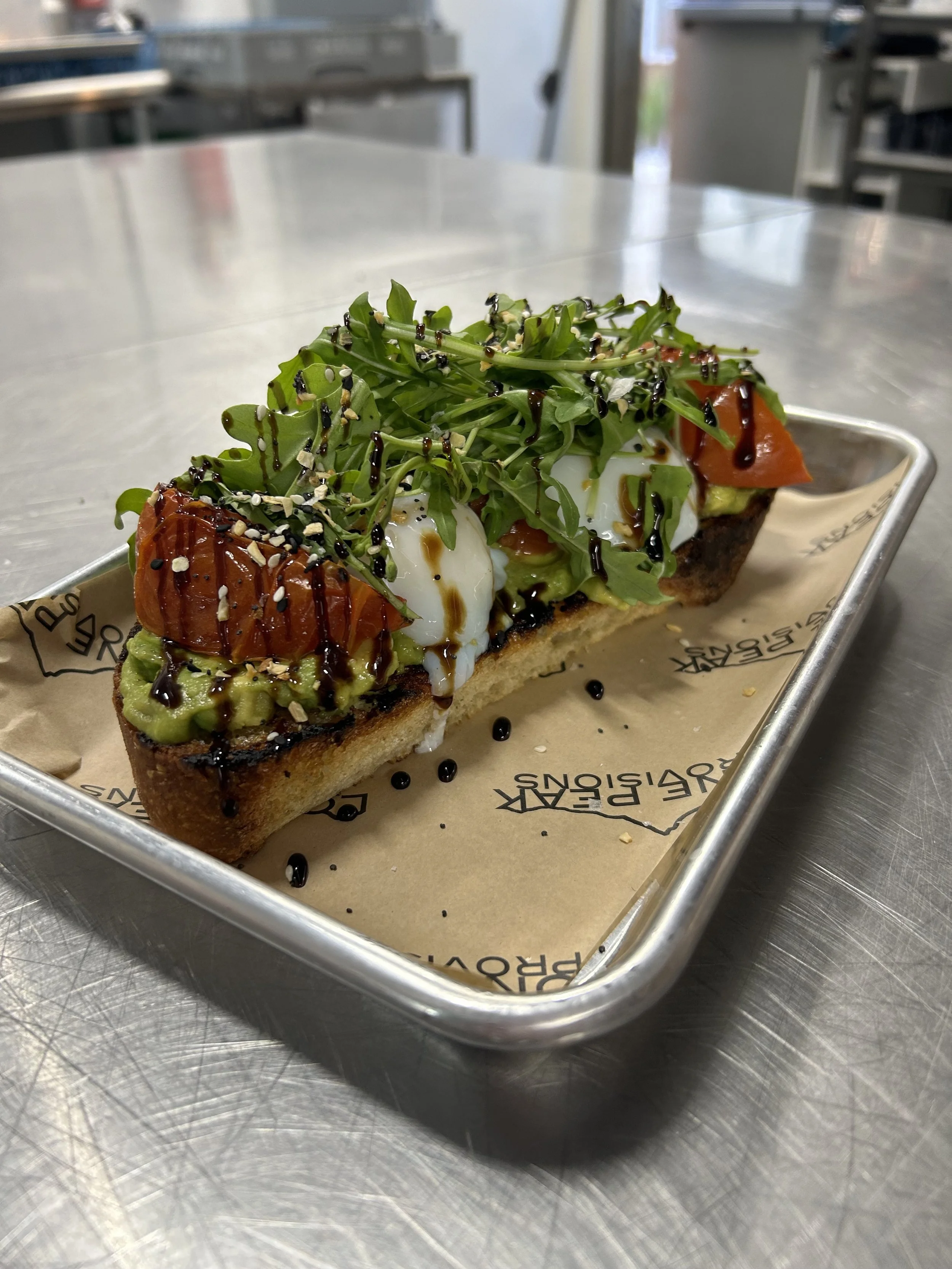 The BLEAT breakfast option is a unique and fresh spin on avocado toast.
