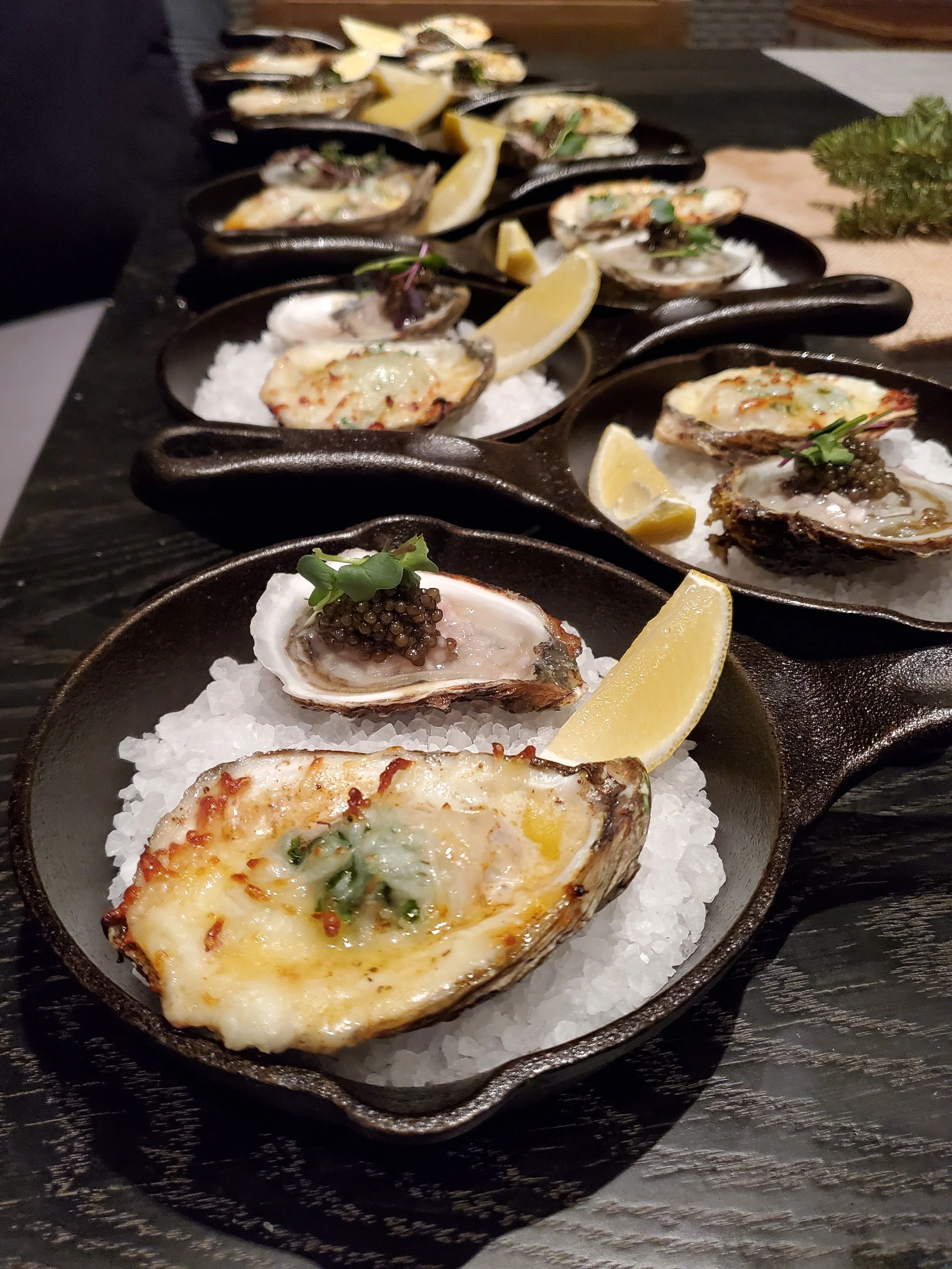 A generous serving of steamed mussels presented as a starter appetizer option through Lone Peak Provisions full-service event catering near Bozeman, Montana — perfect for cocktail hours, rehearsal dinners, and private events.