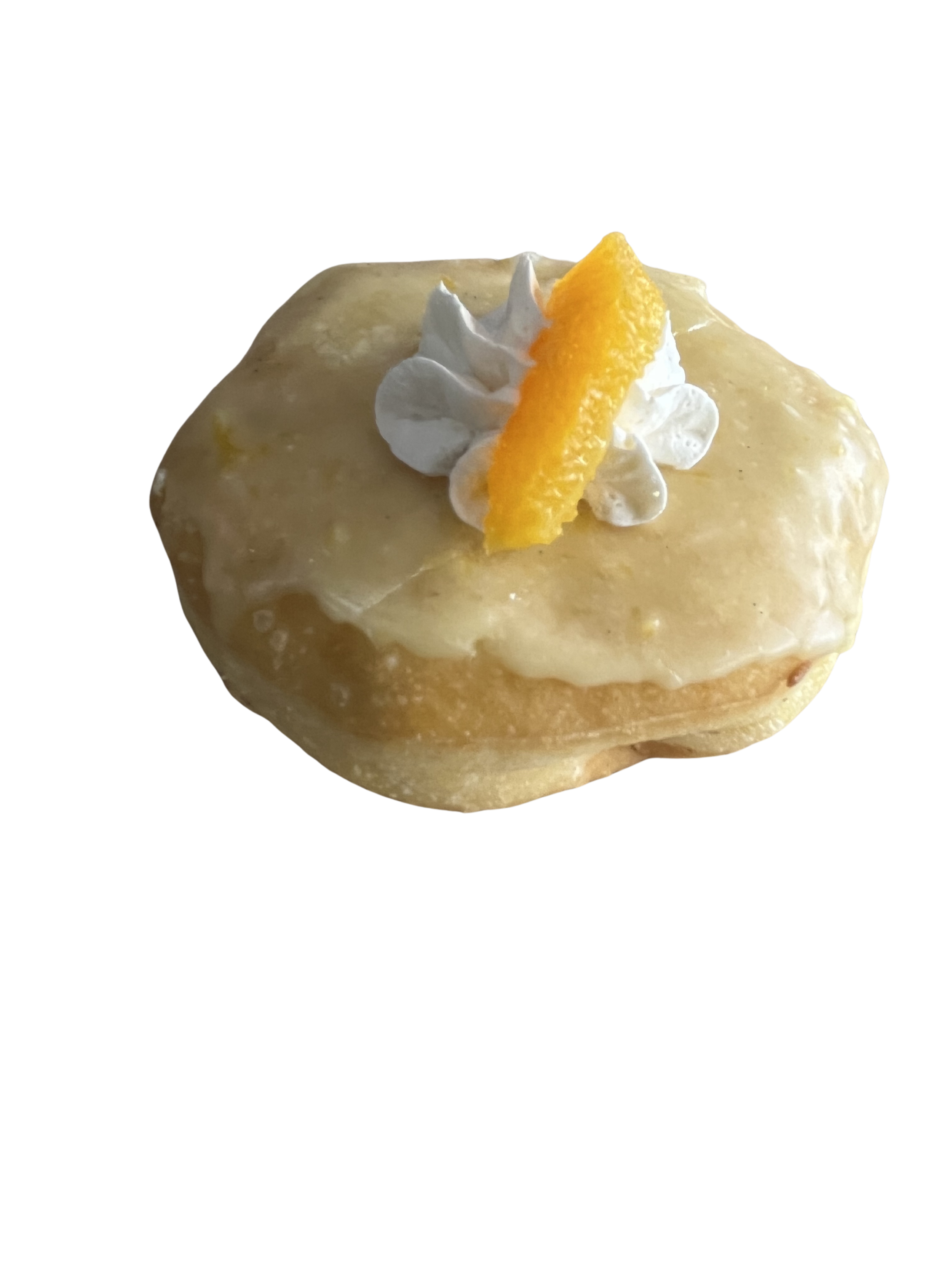 Orange Creamsicle beef fat donut at Lone Peak Provisions in Bozeman, Montana. 