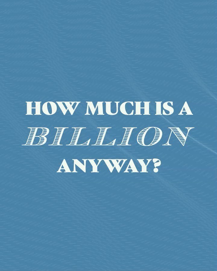 Some facts/visuals on large numbers! We can barely understand what a million is, let alone a billion. 

#cavalryapp #motiongraphics #motiondesign #graphicdesign #money #billionaire