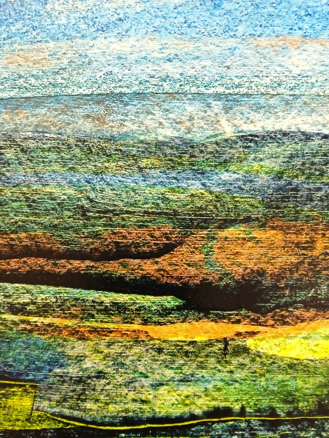 Experimenting with Acrylic Techniques