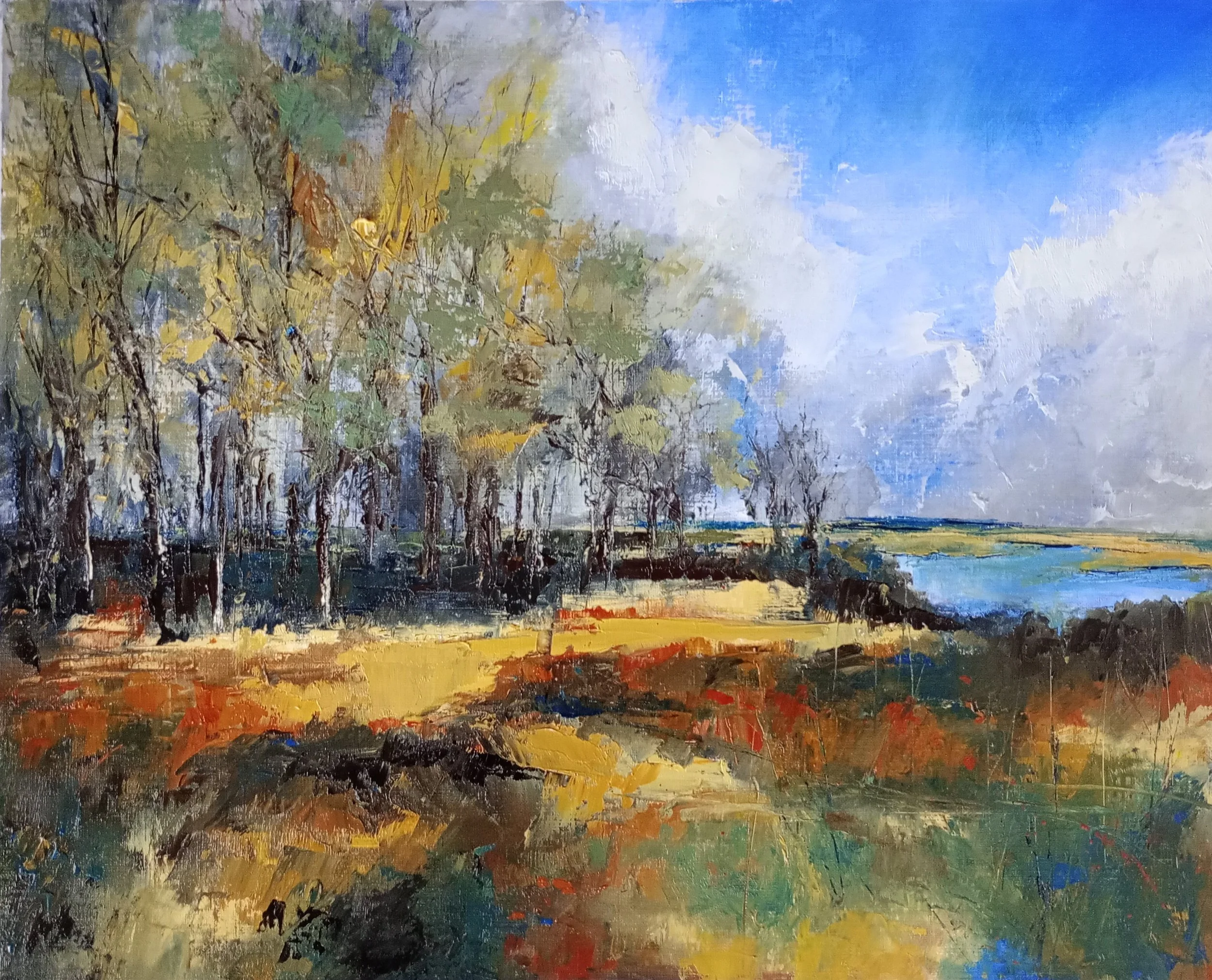 Mark making in oils – Local Landscapes