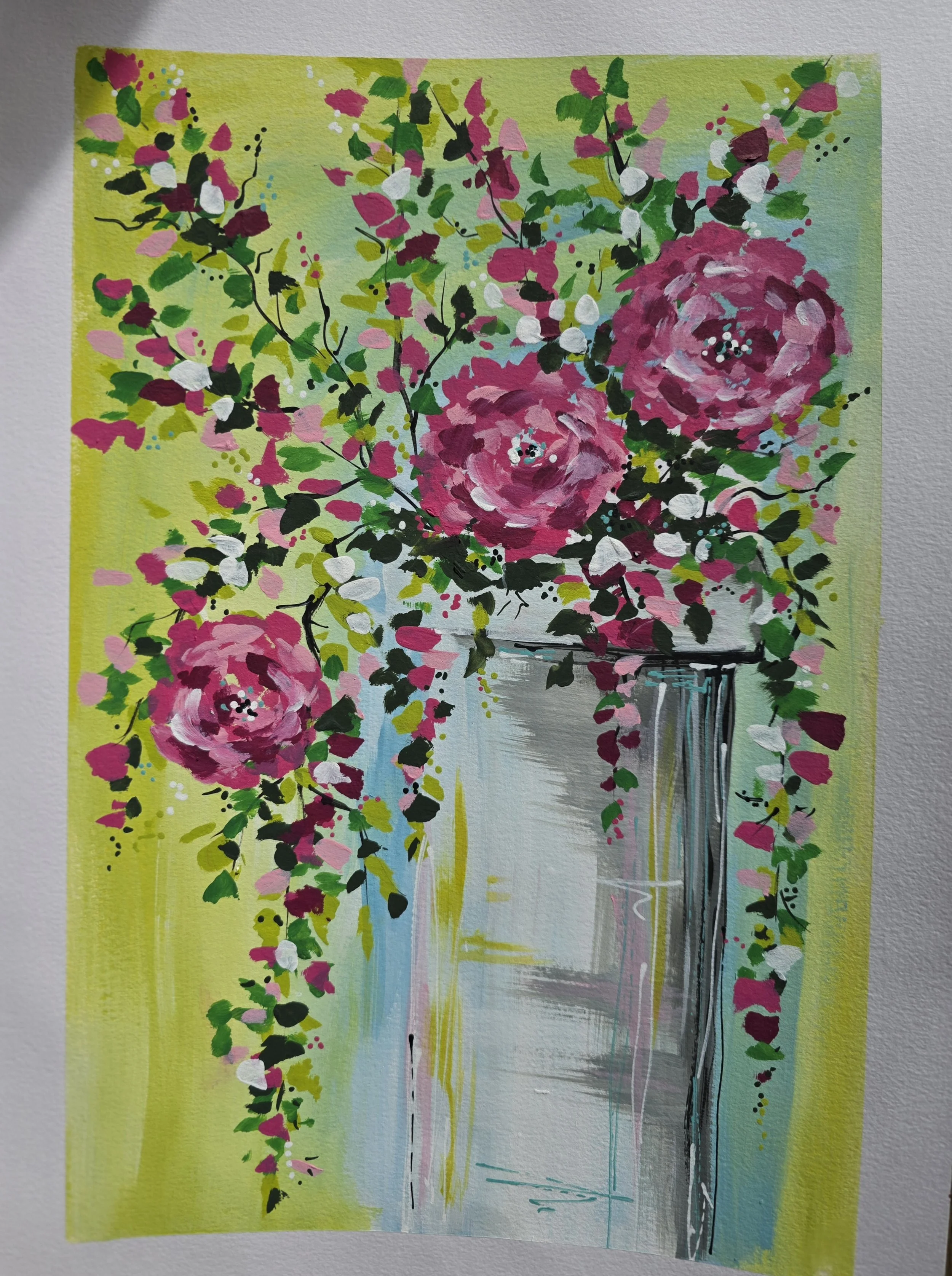 Loose Acrylic Florals