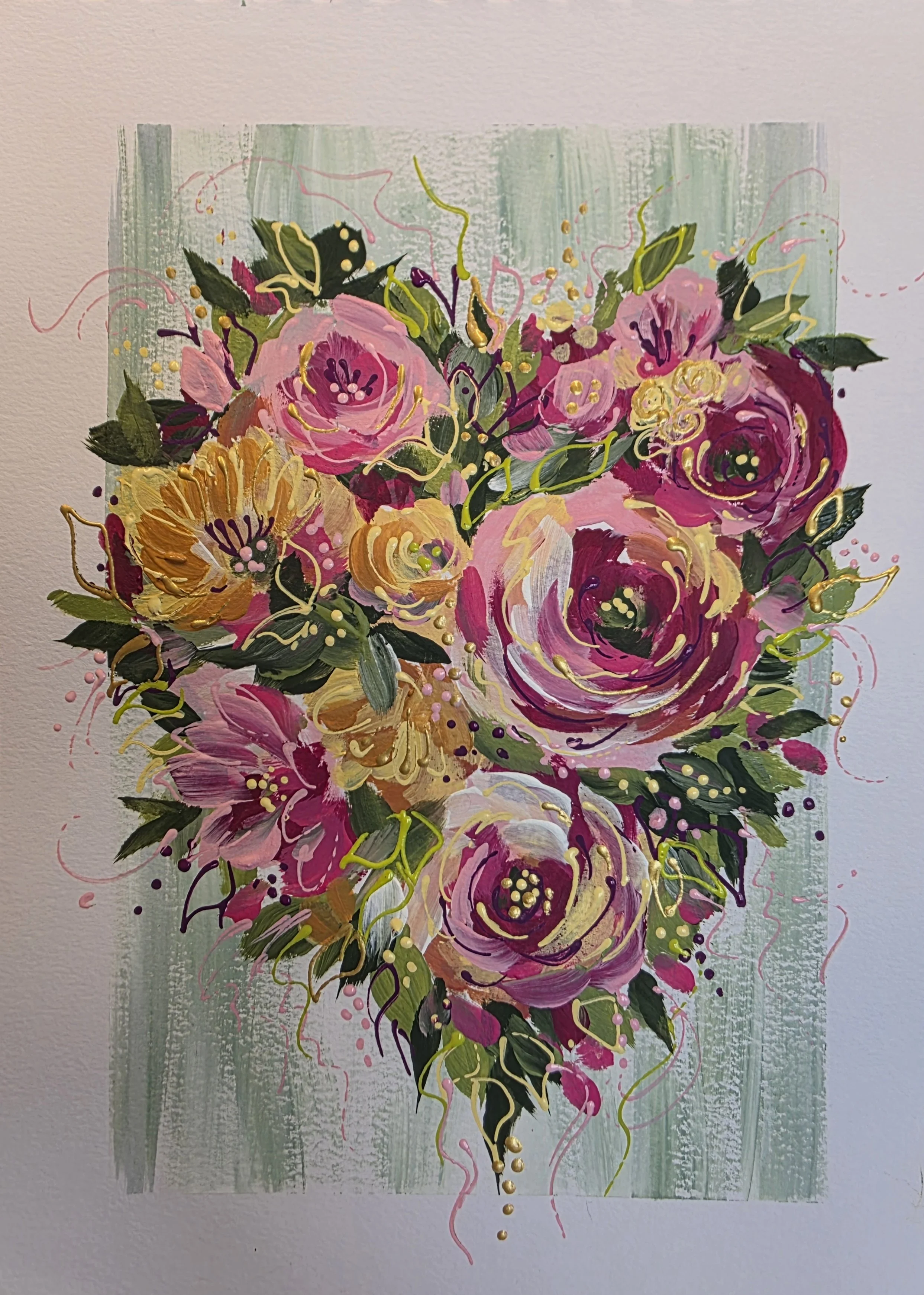 Loose Acrylic Florals