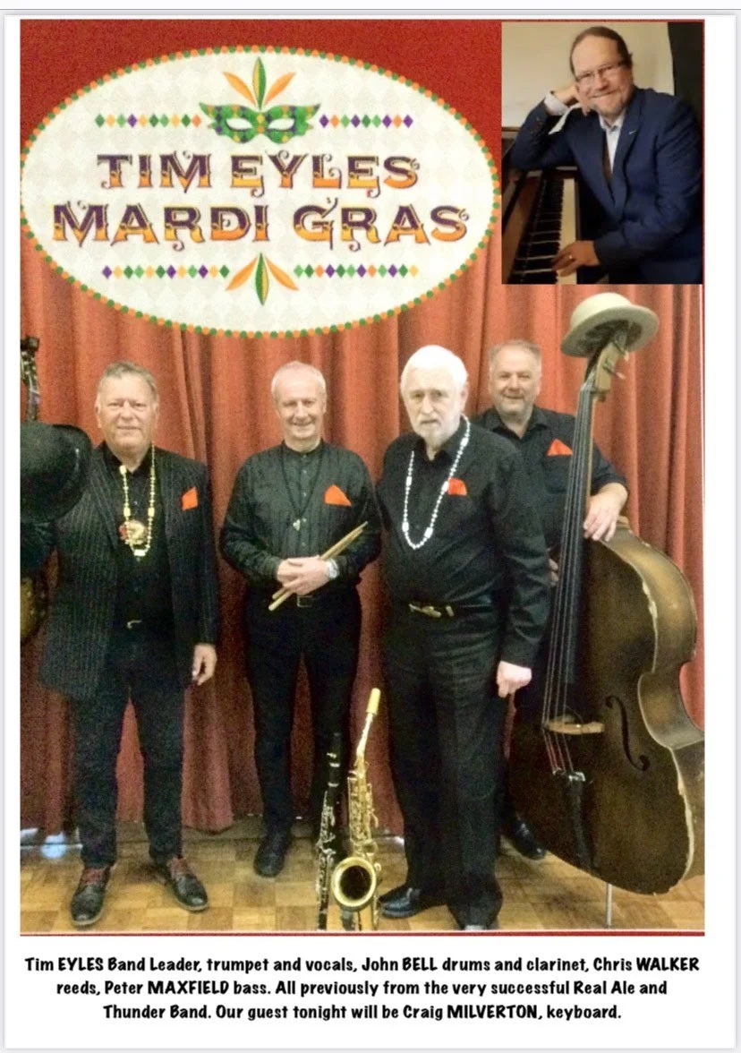 Tim Eyles' Mardi Gras jazz group with Craig Milverton