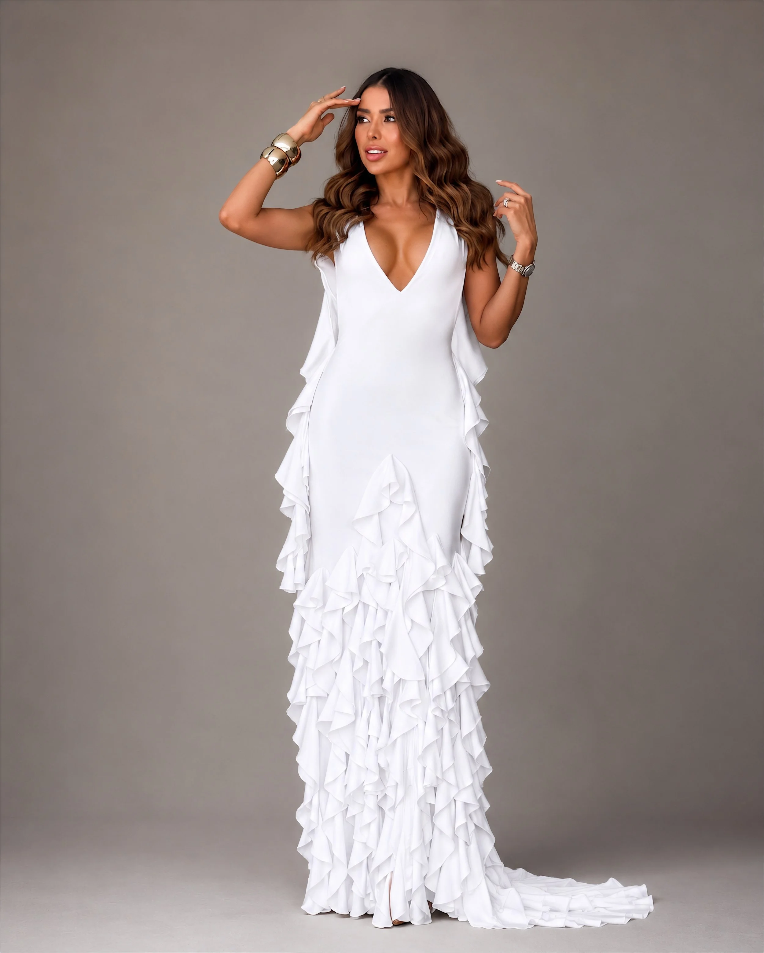 "Aqua" Evening Dress