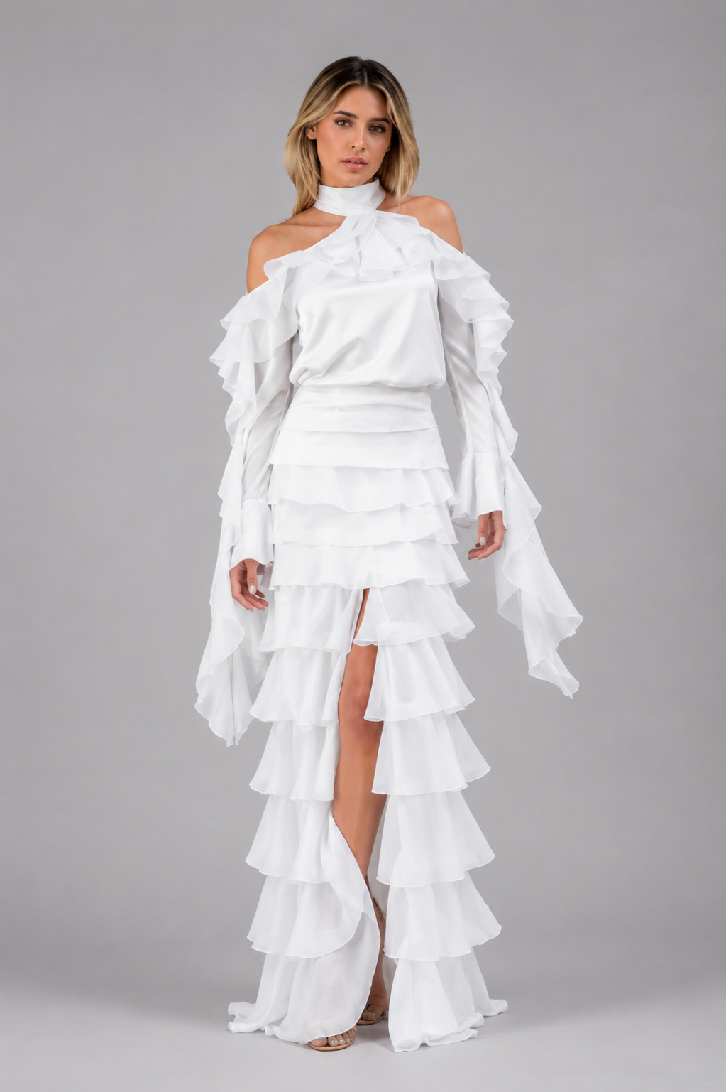 "Runaway-Bride" High-Low Skirt