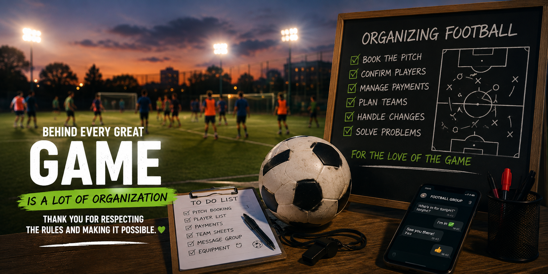 Why organizing football isn't as easy as it looks ⚽