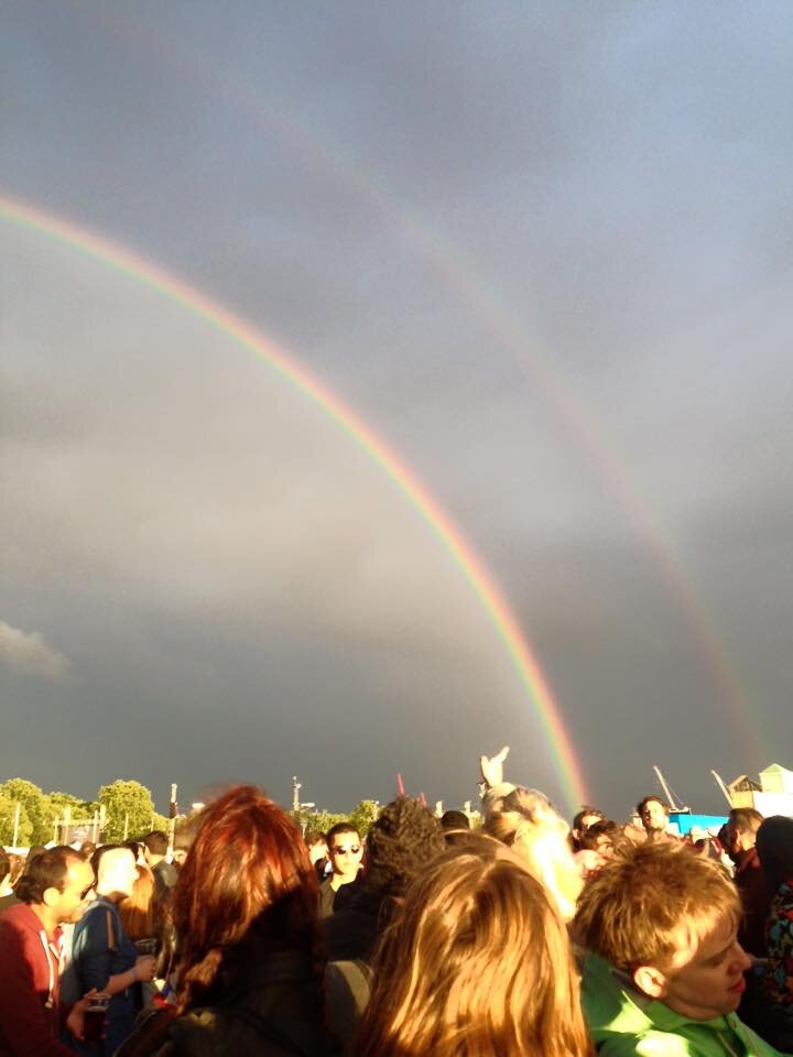 Double Rainbow after Warpaint, British Summer Time Festival, London