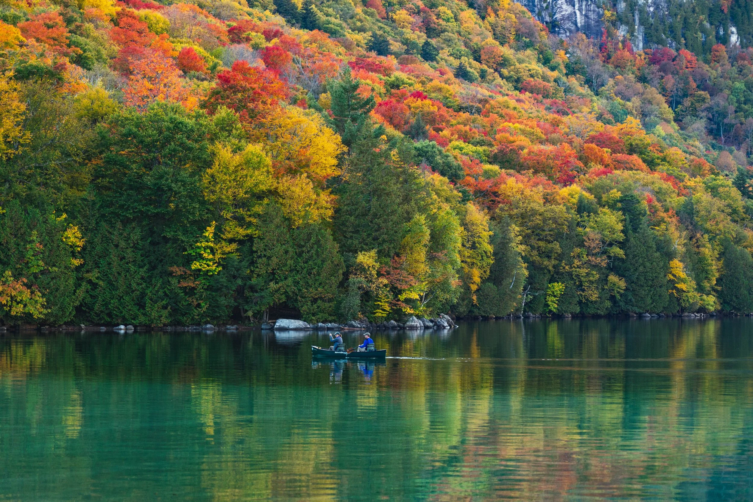 Vermont Fall Canoe Lake Photography.jpg