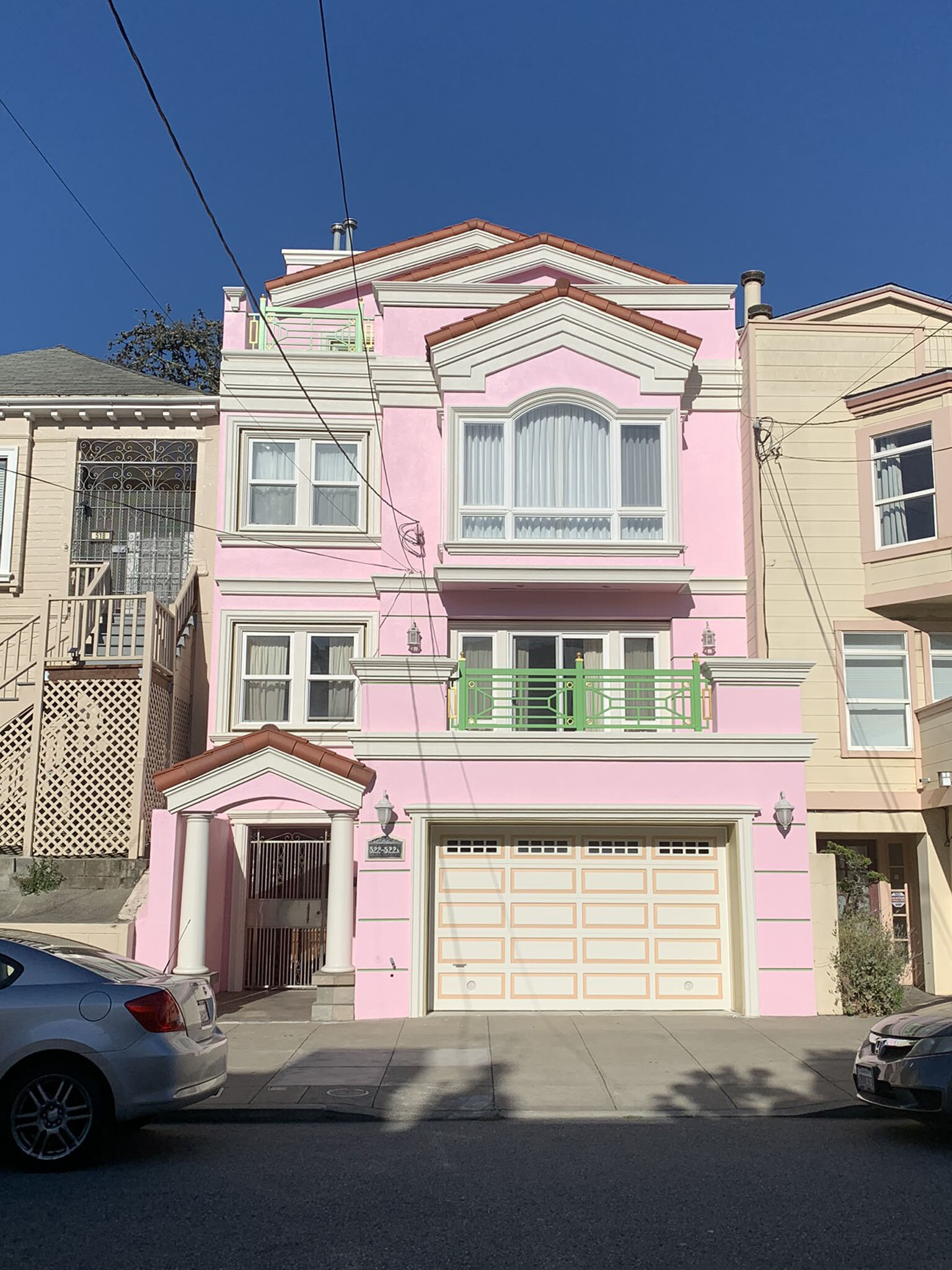 Red Pink Home Exterior Paint San Francisco