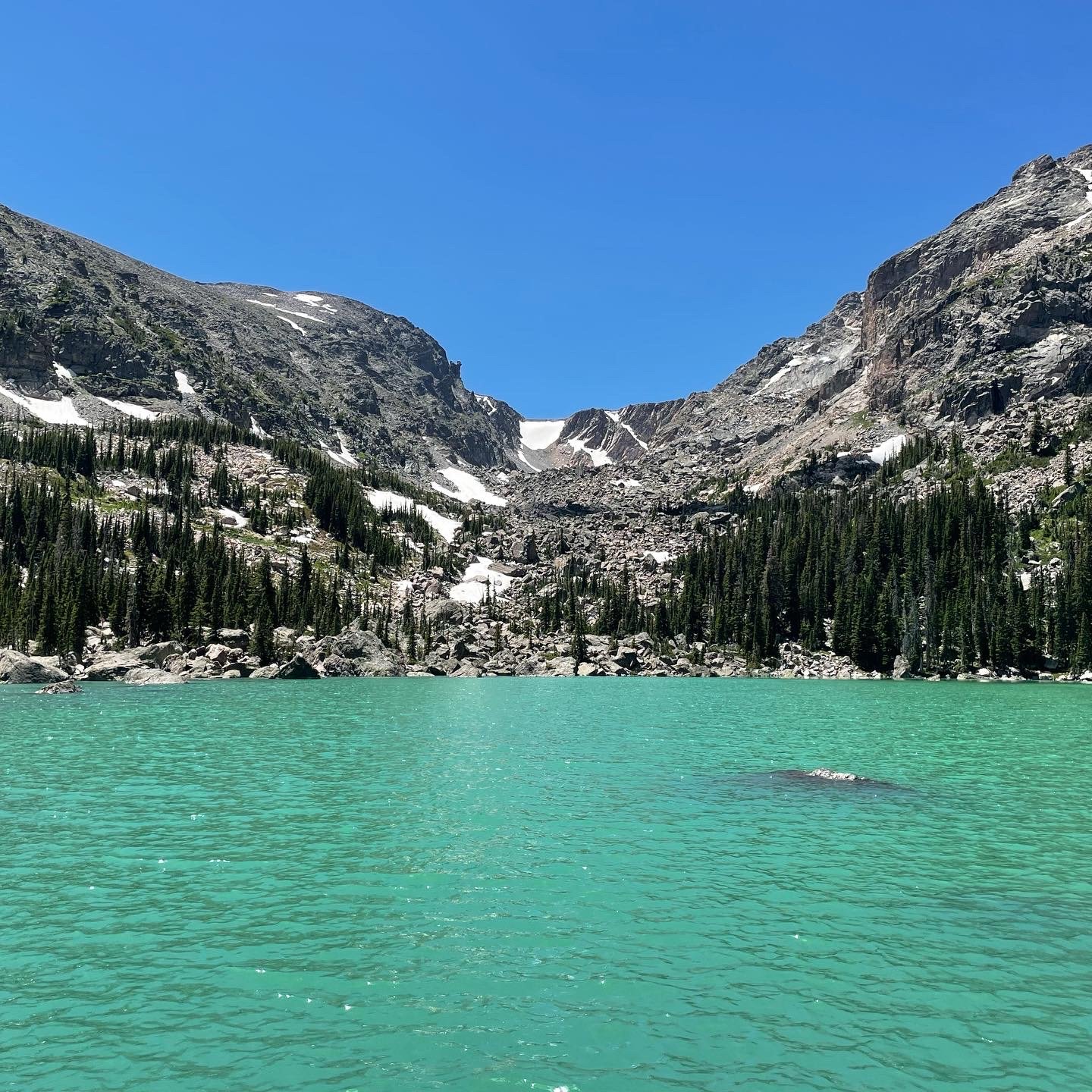 rocky mountain national park bear lake trail lake haiyaha