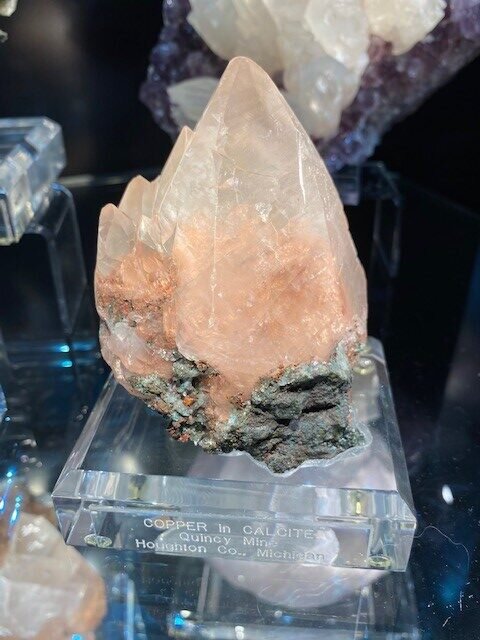 very pretty copper in calcite