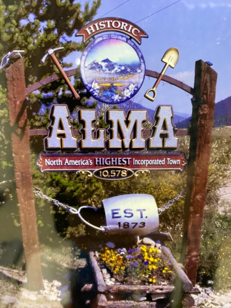 Sign at Alma