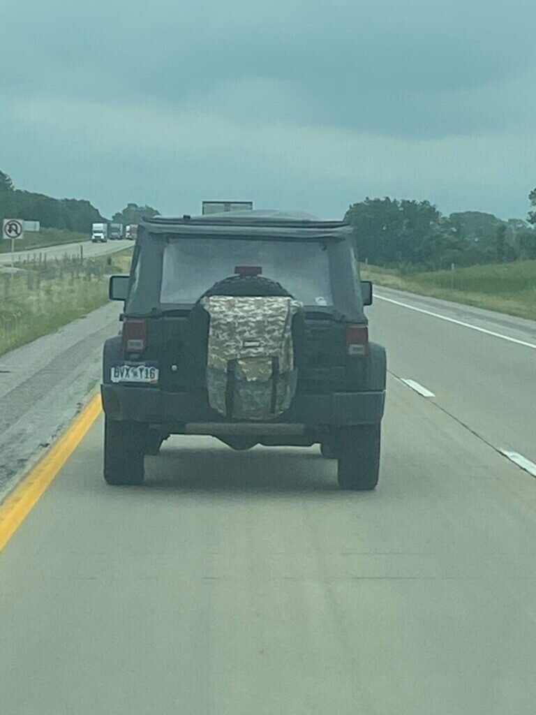 Jeep Backpack, far out