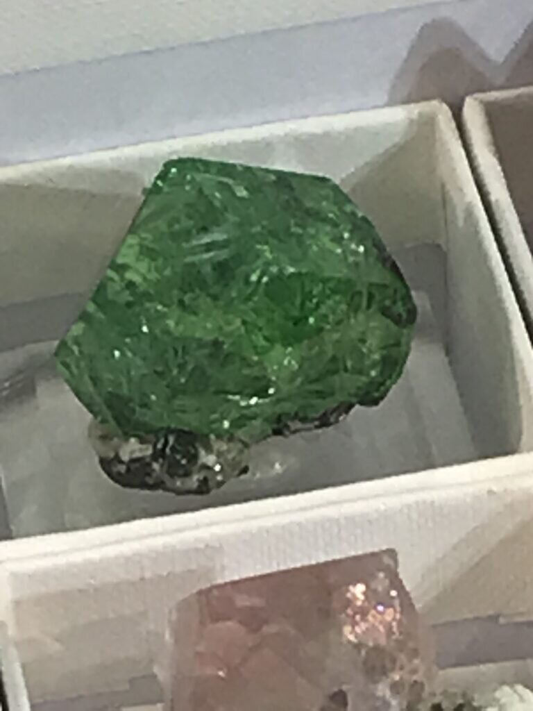 Tsavorite Garnet – From the Irv Brown collection. Irv had a Killer box of toenails on display at the Westward Look