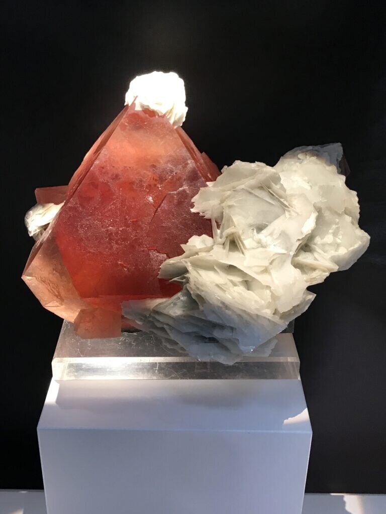 New Fluorite with Calcite from Mongolia 3