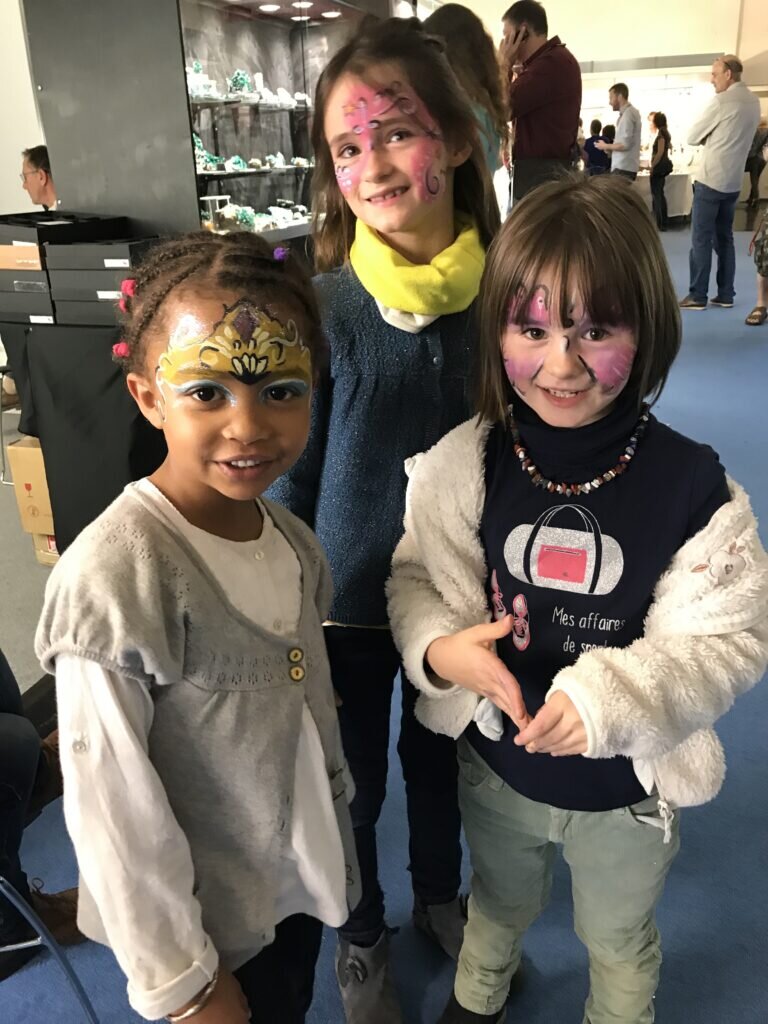 Three Cuties in full face paint at the Show