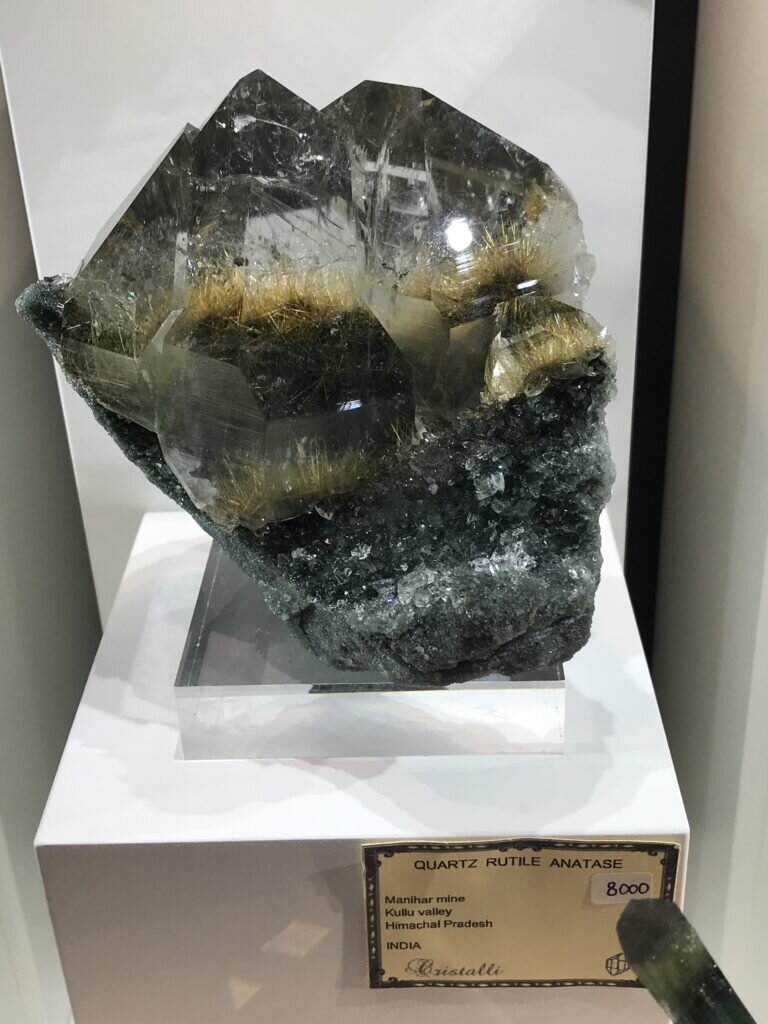 Top 10 – rutile in quartz at Cristalli- India