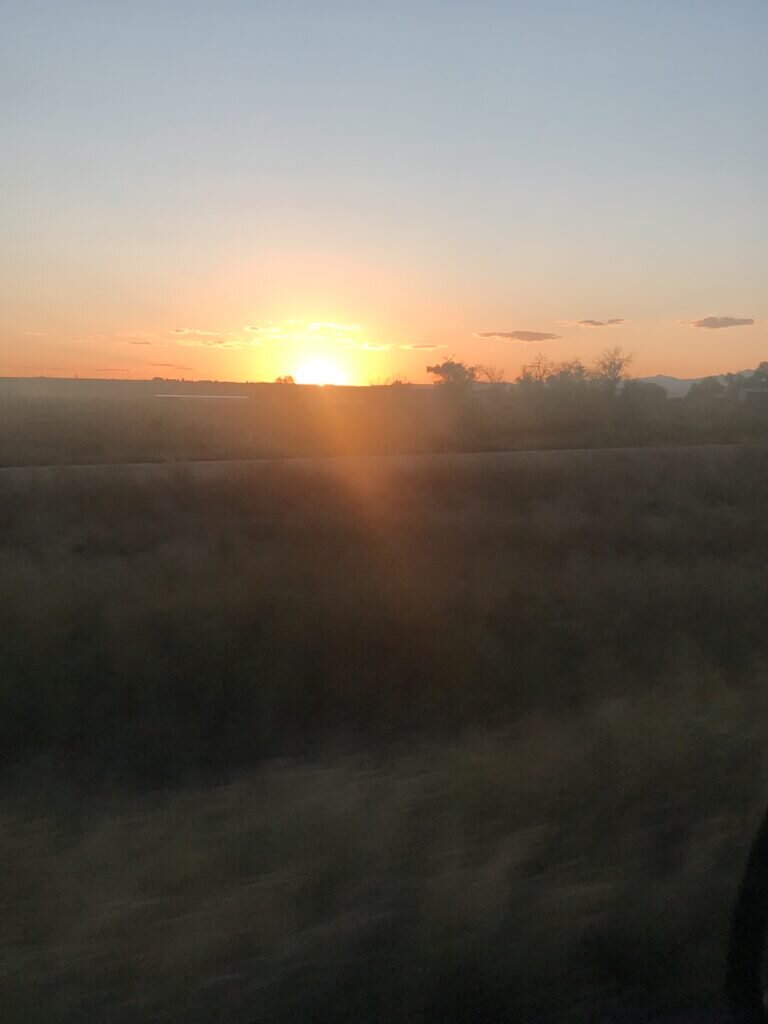 Sunset on the drive to Denver