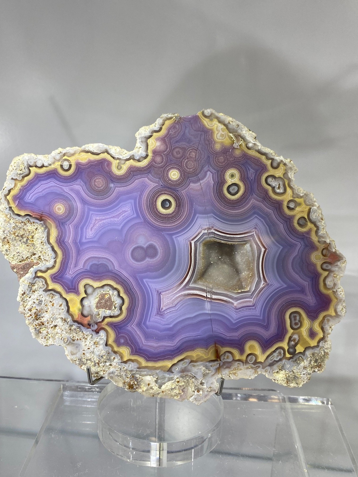 Agates of Mexico Purple Ghost