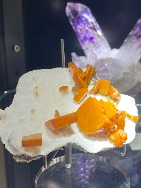 Wulfenite, available 