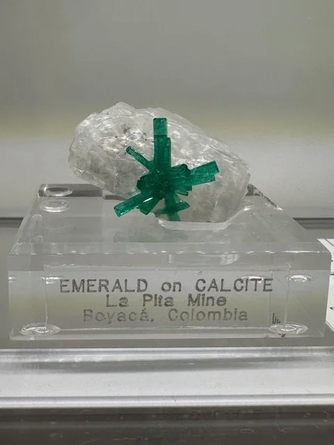 Emerald Burst on Calcite, Muzo