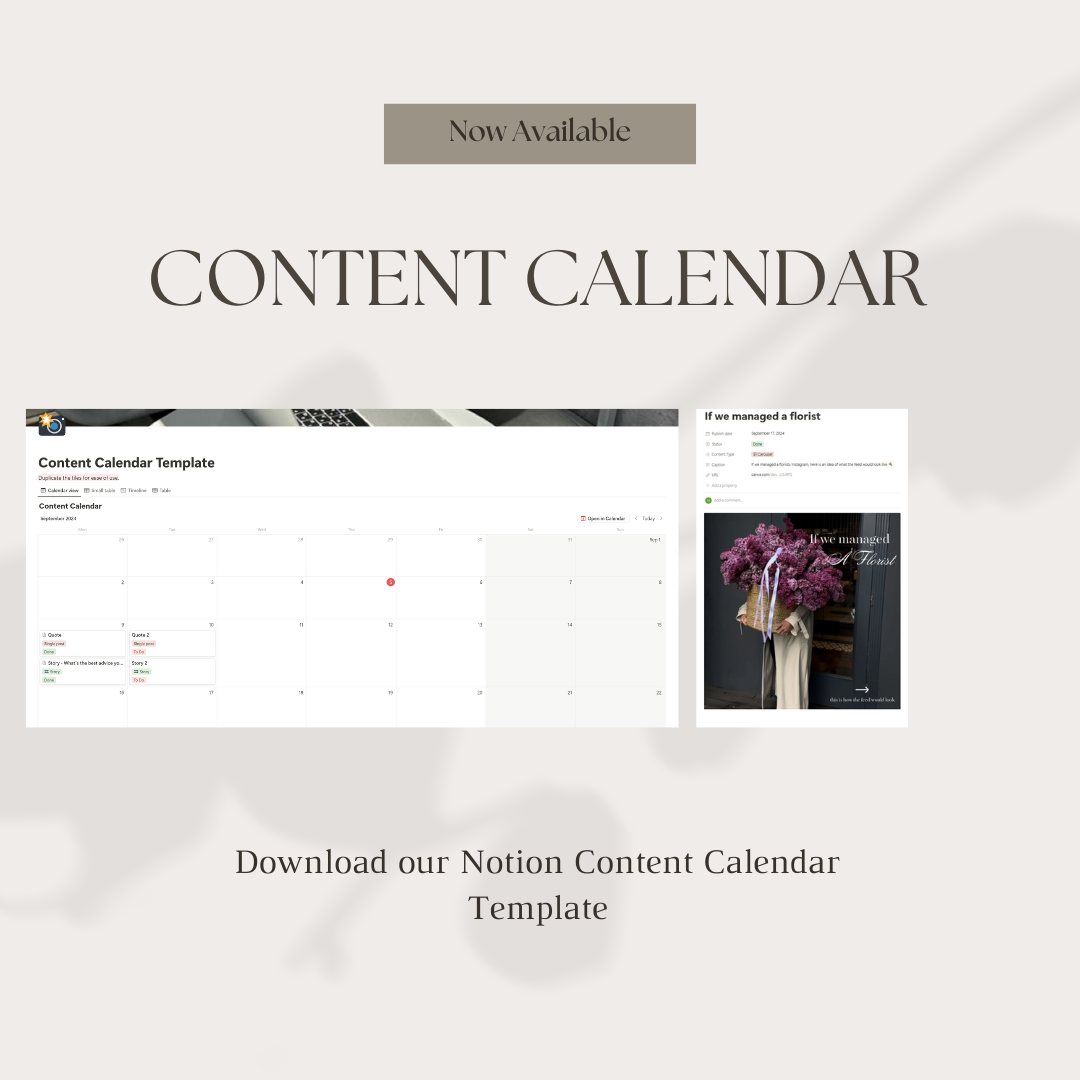 Notion Content Calendar Template