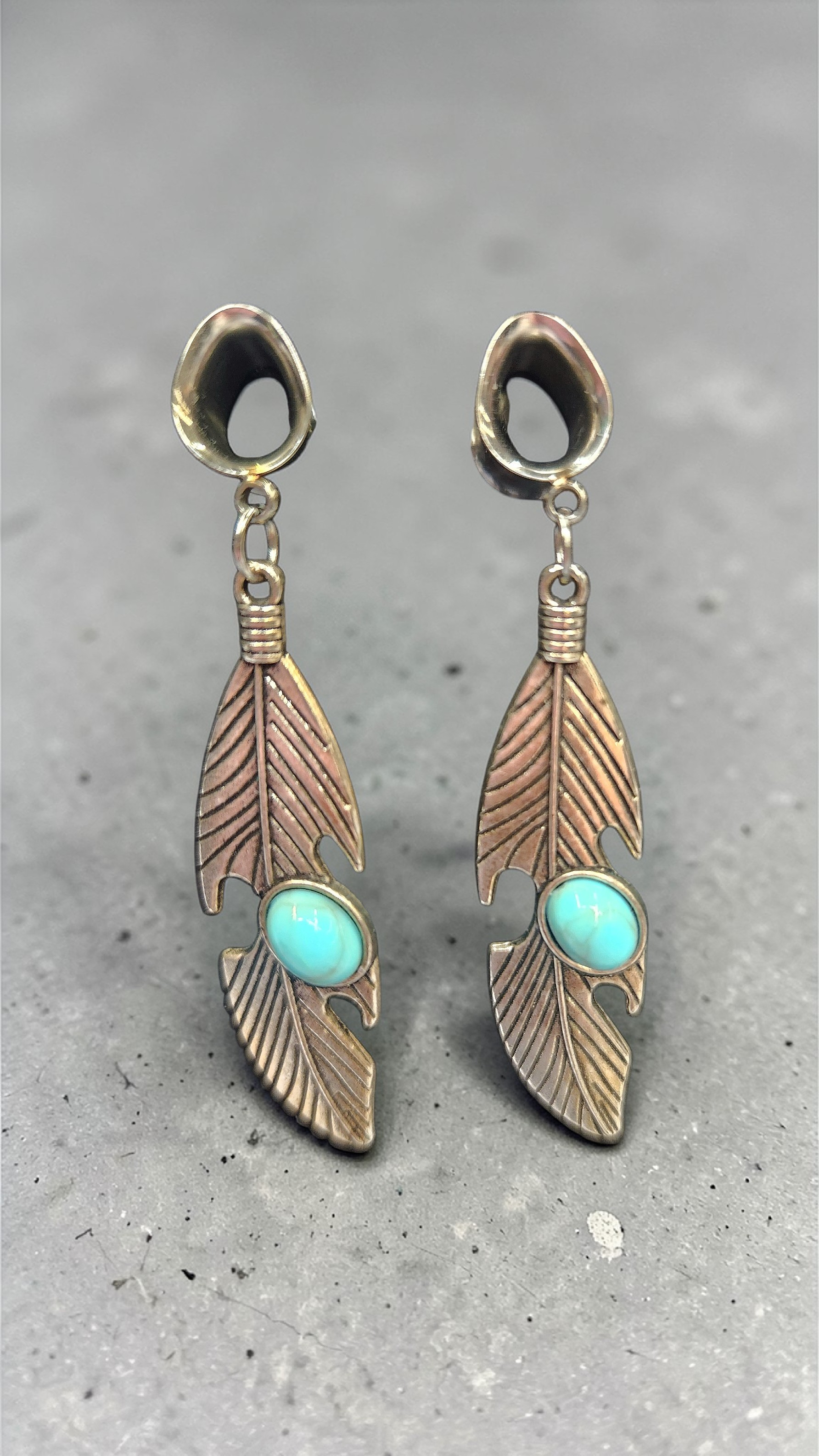 Feather w/Turquoise