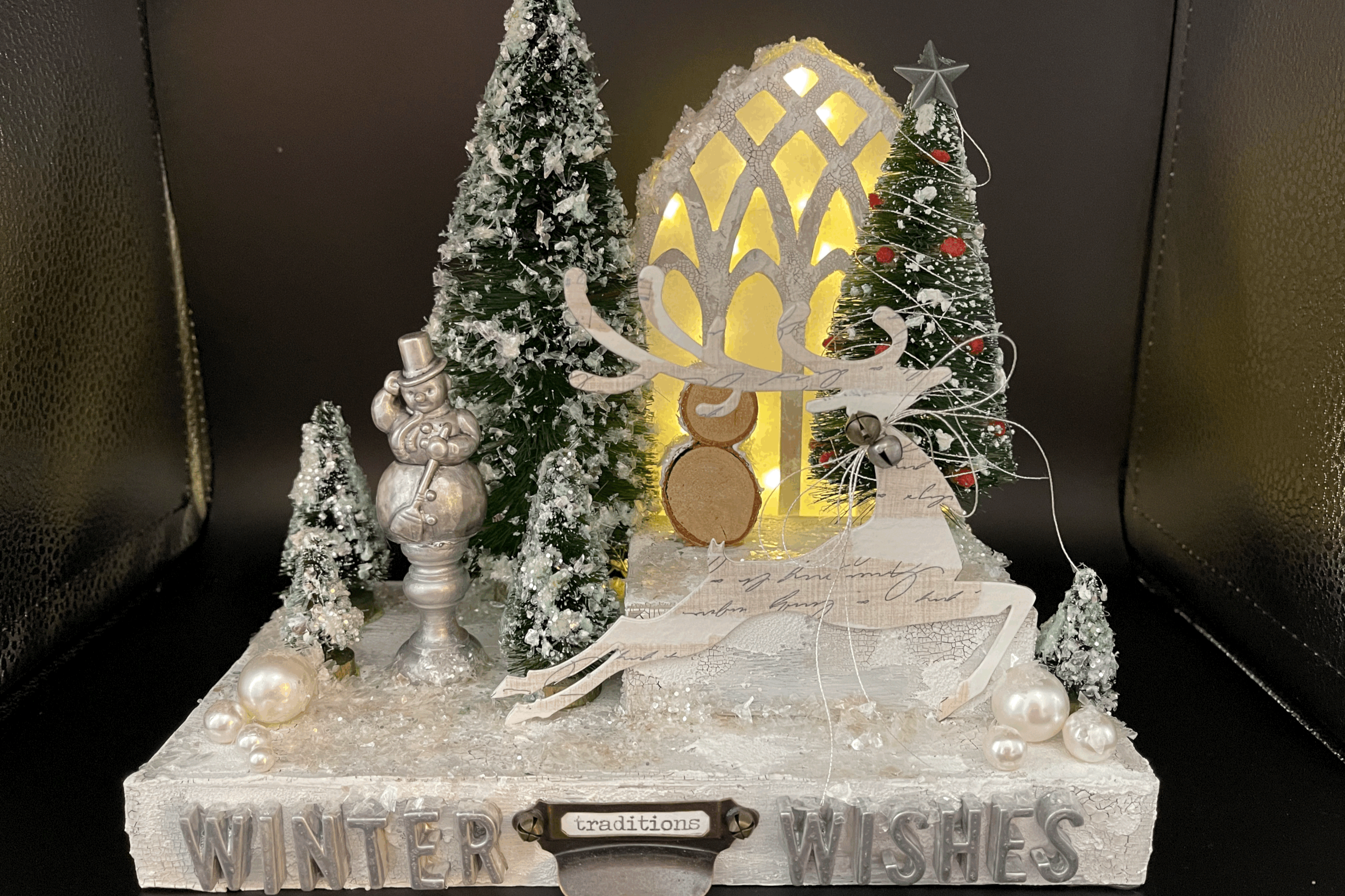 Holiday wintery scene