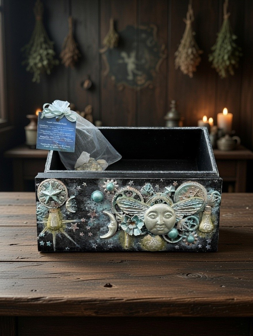 Celestial Box with Crystals