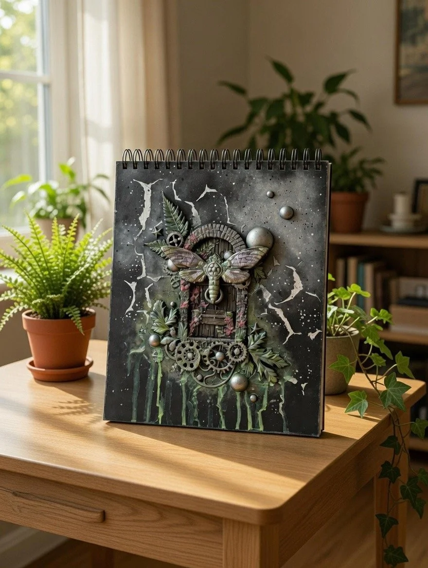 Fairytale-Inspired 3D Collage Sketchbook