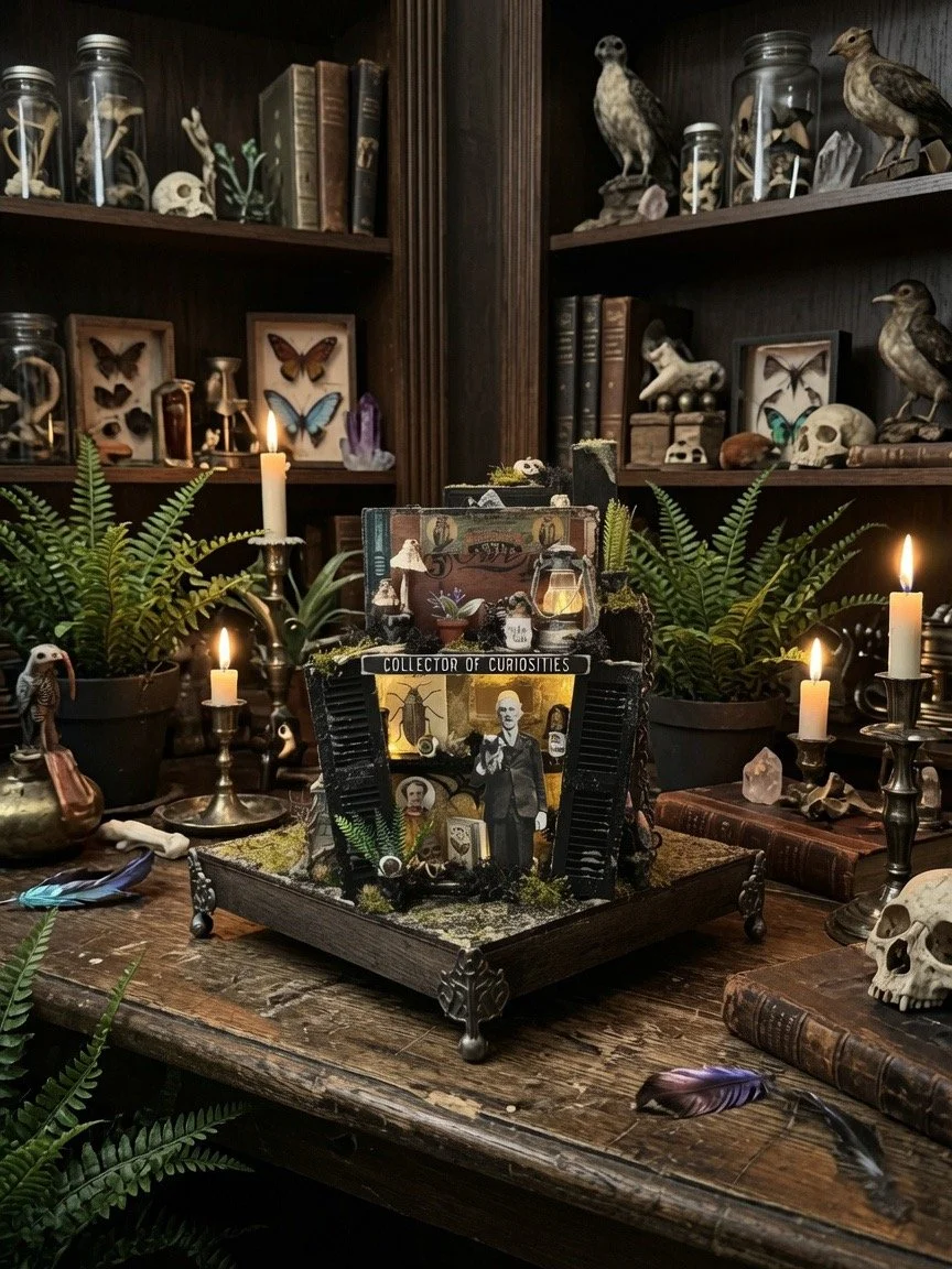 Haunted Windows – Handmade Halloween Mixed Media Art & Seasonal Décor