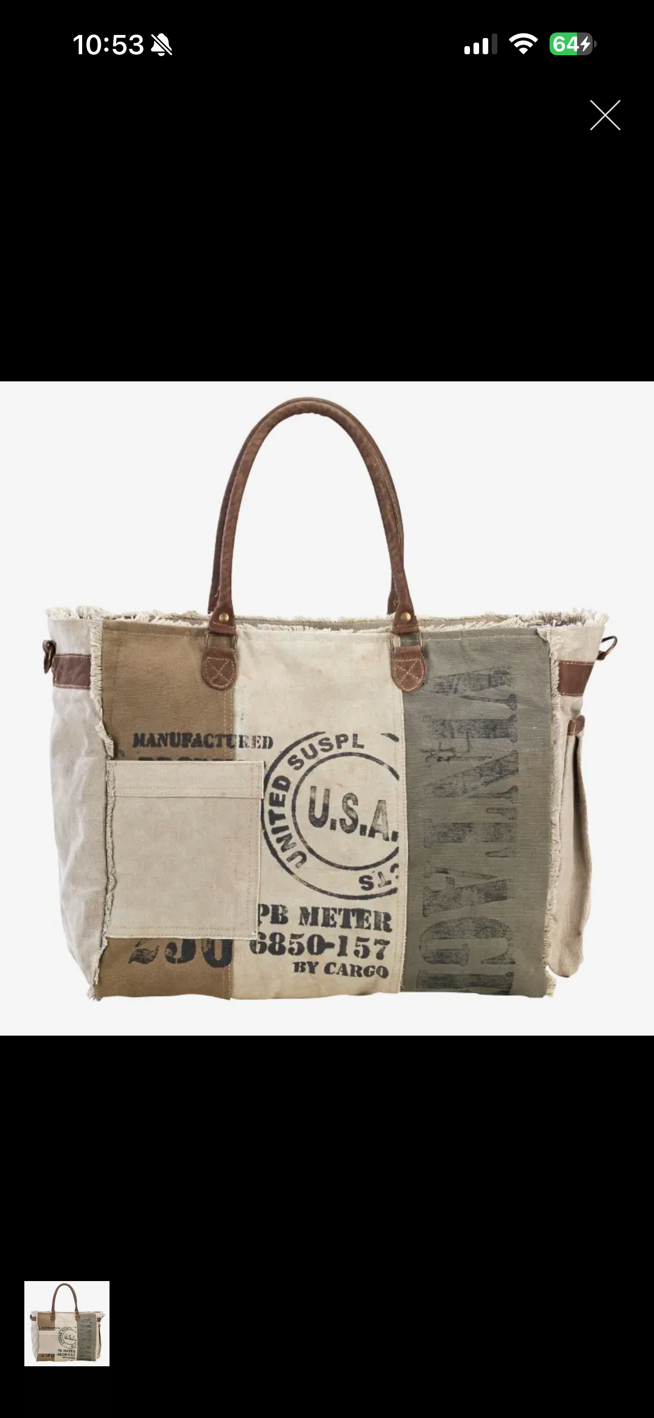 Vintage Canvas Tote
