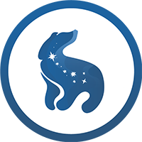 a blue bear icon