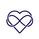 two interconneting hearts