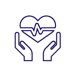 heart with cardio tracing