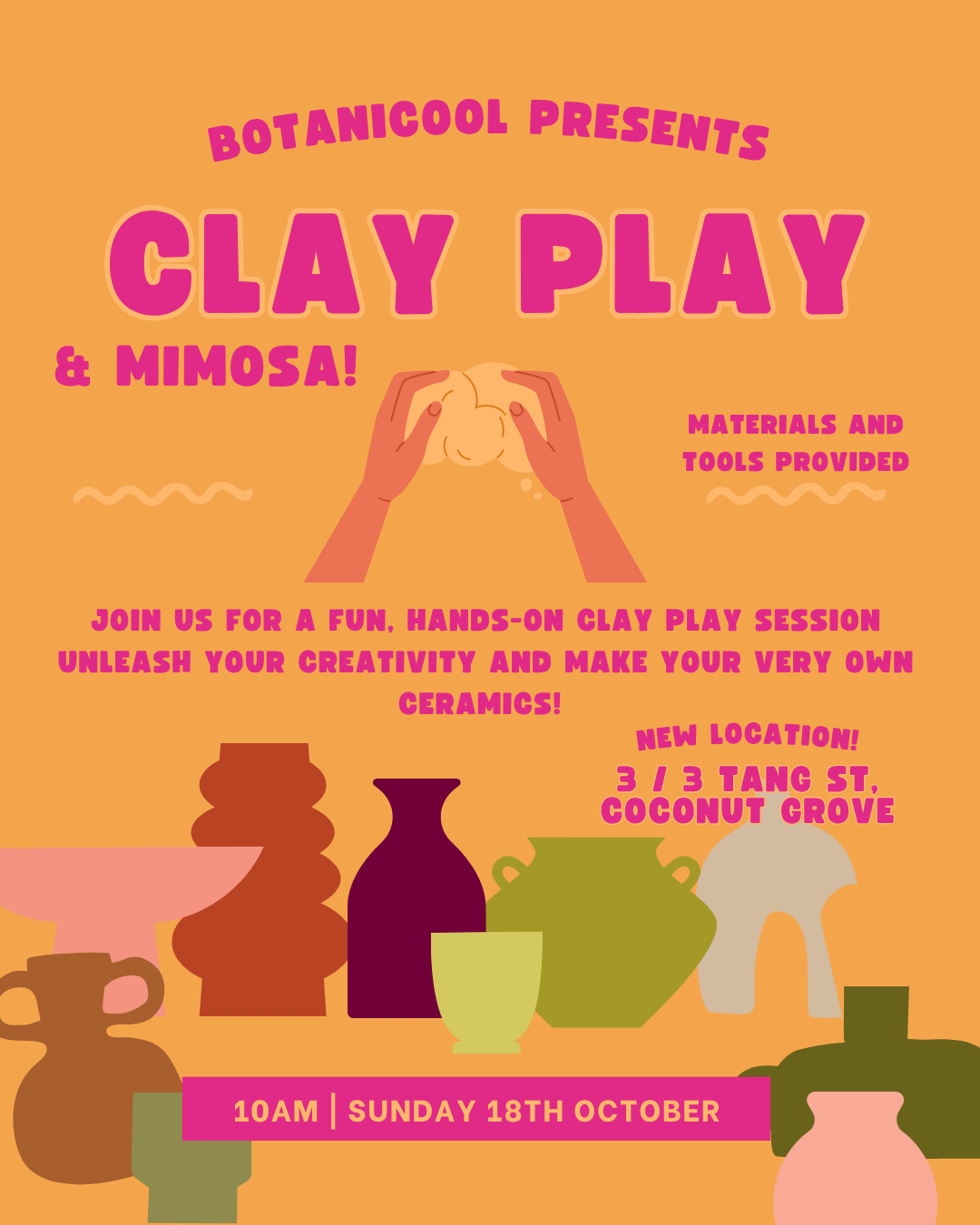 Clay Play and Mimosa (Morning Session) - Sunday 18 October