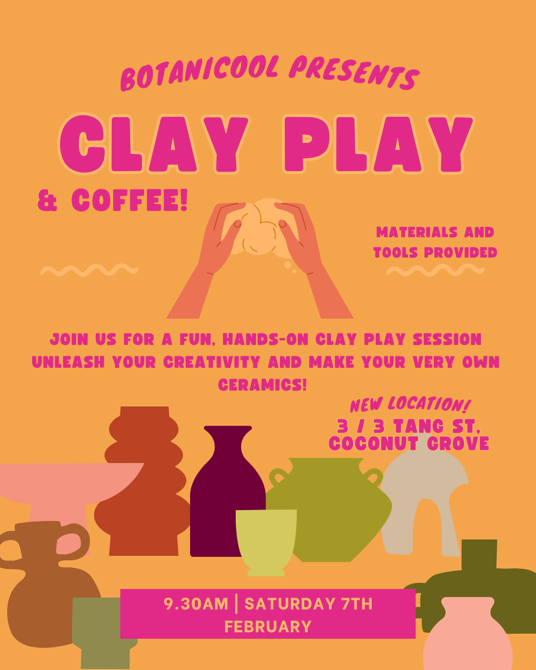 Clay Play and Coffee (Morning Session) - Saturday 21 February