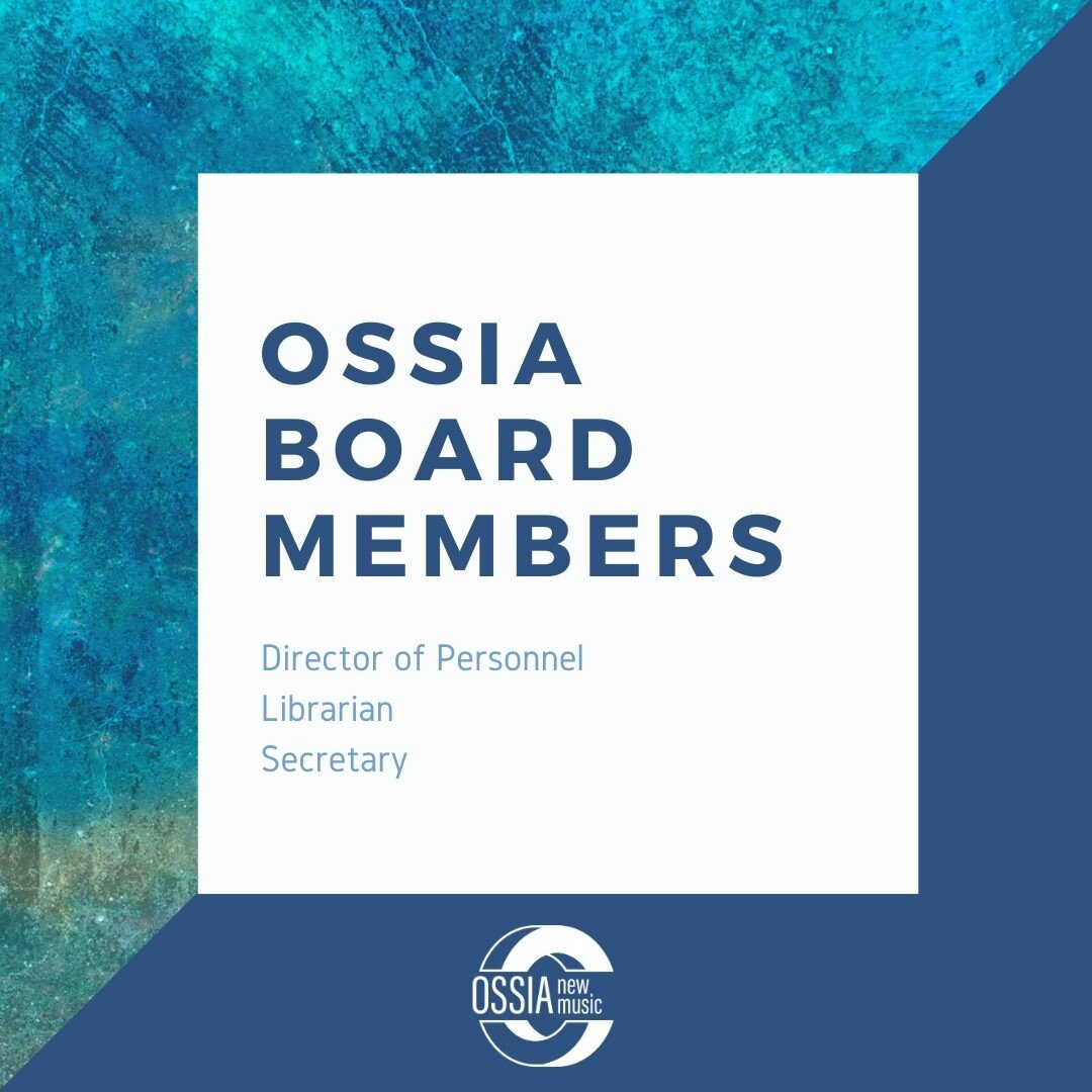 It's not too late to apply for the OSSIA Board -- applications are due by 11:59pm est tonight!!

Link in the bio!