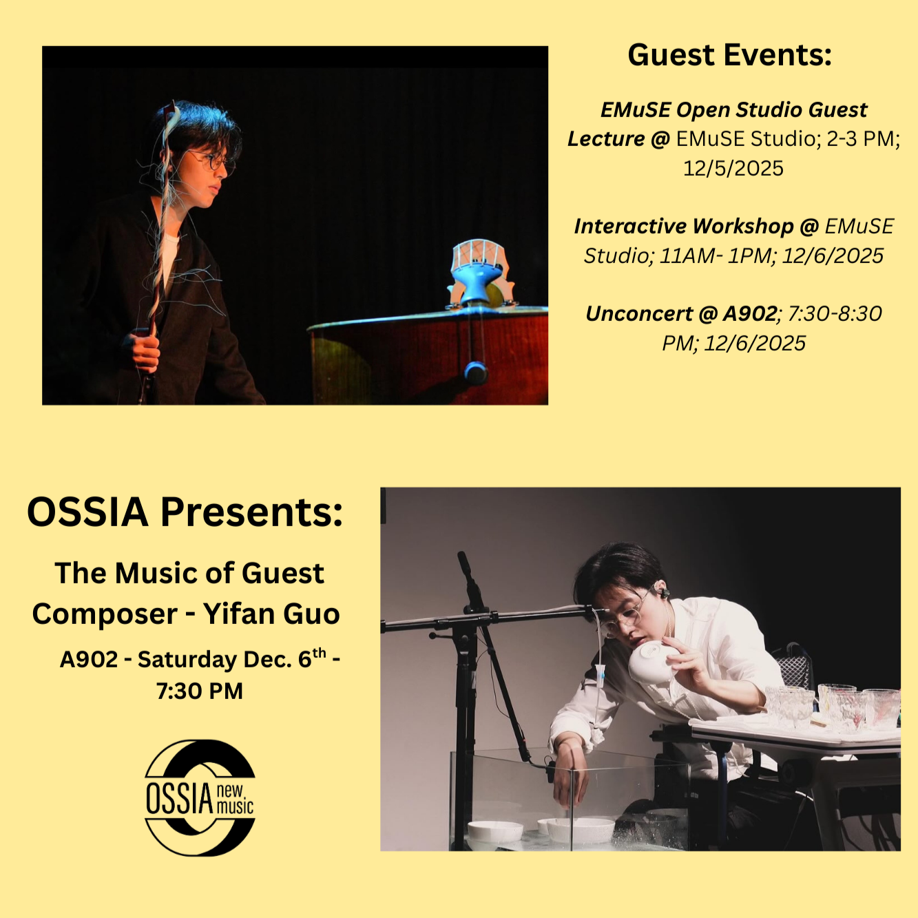 Guest - Yifan Guo @ EMuSE Open Studio