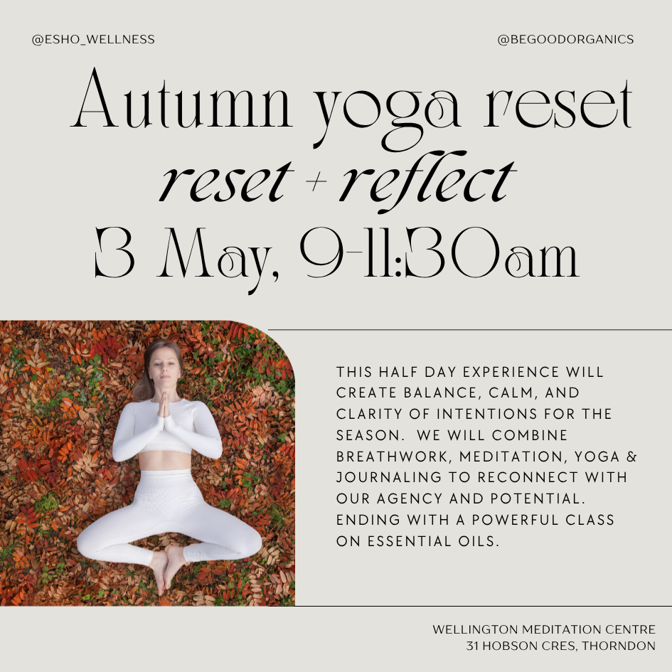 Mini yoga retreat 3 May Wellington