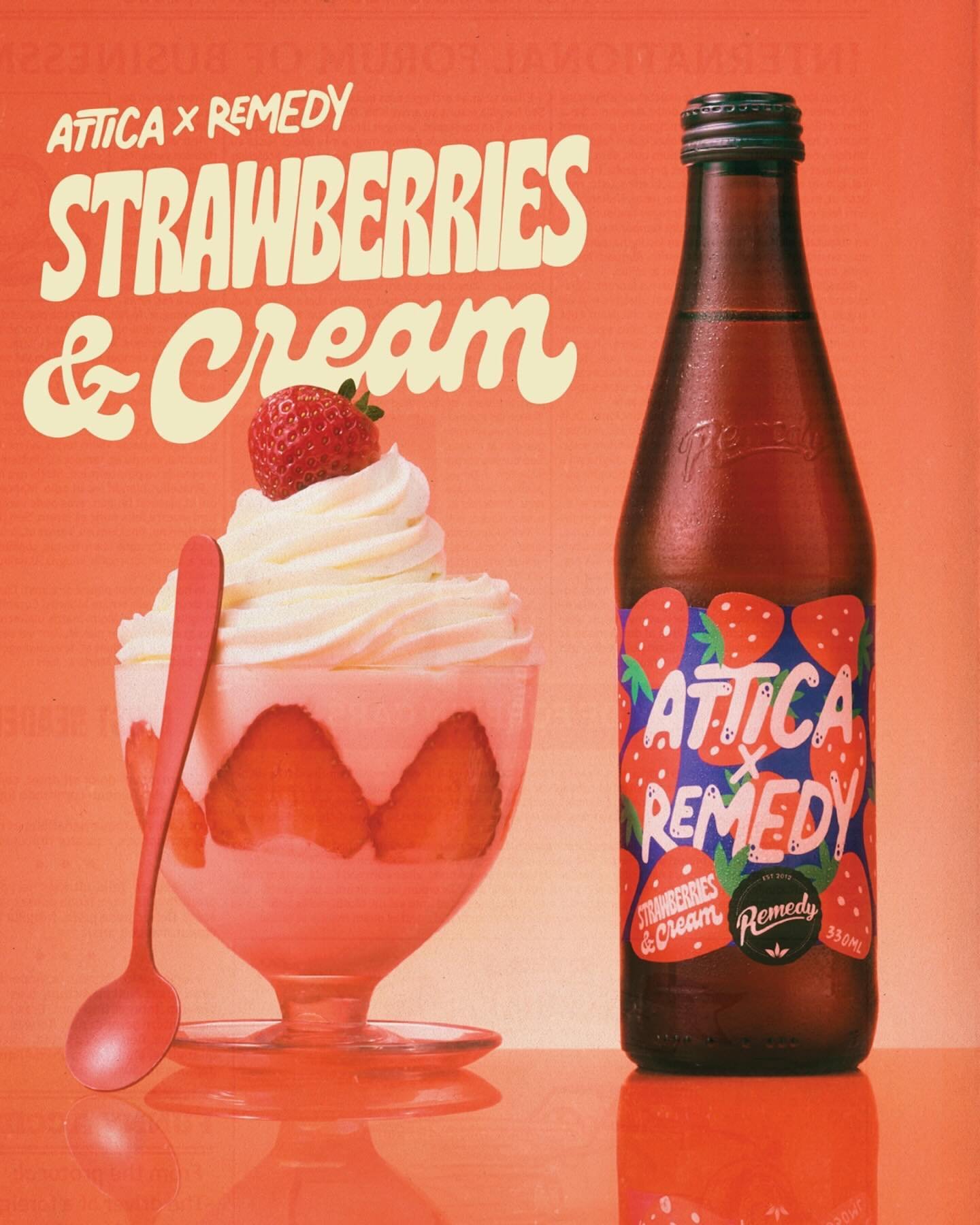 Attica x Remedy 🍓 @atticamelbourne @remedydrinks 
Art Direction @katabradley 
Styling @ray_thetallone