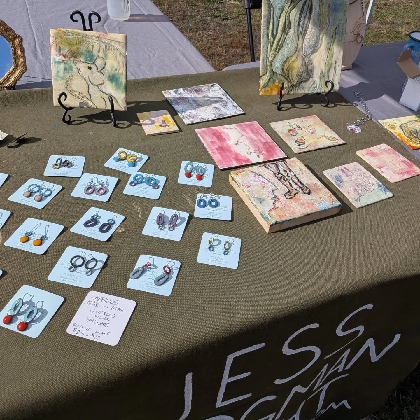 All setup at the Urban Art Village on Lake and Chicago! Stop through we are here until 4!
