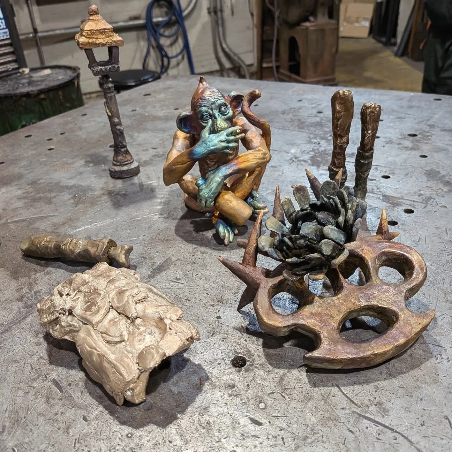 Last night was the final session for my ceramic shell class and also the last class I am instructing this year. I am very grateful, this bunch of students was a really really excellent mix of creative ideas, talent, and wonderful personalities. I'm f