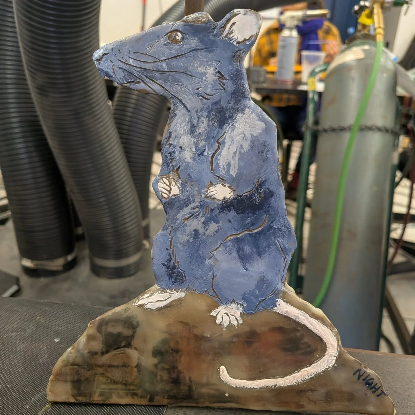 Instructing and sharing skills then seeing what students create is really a gift in my life. I appreciate so much about this work ❤️ Sharing some photos from this week's classes in enameling on steel and encaustic painting at the Chicago Avenue Fire 