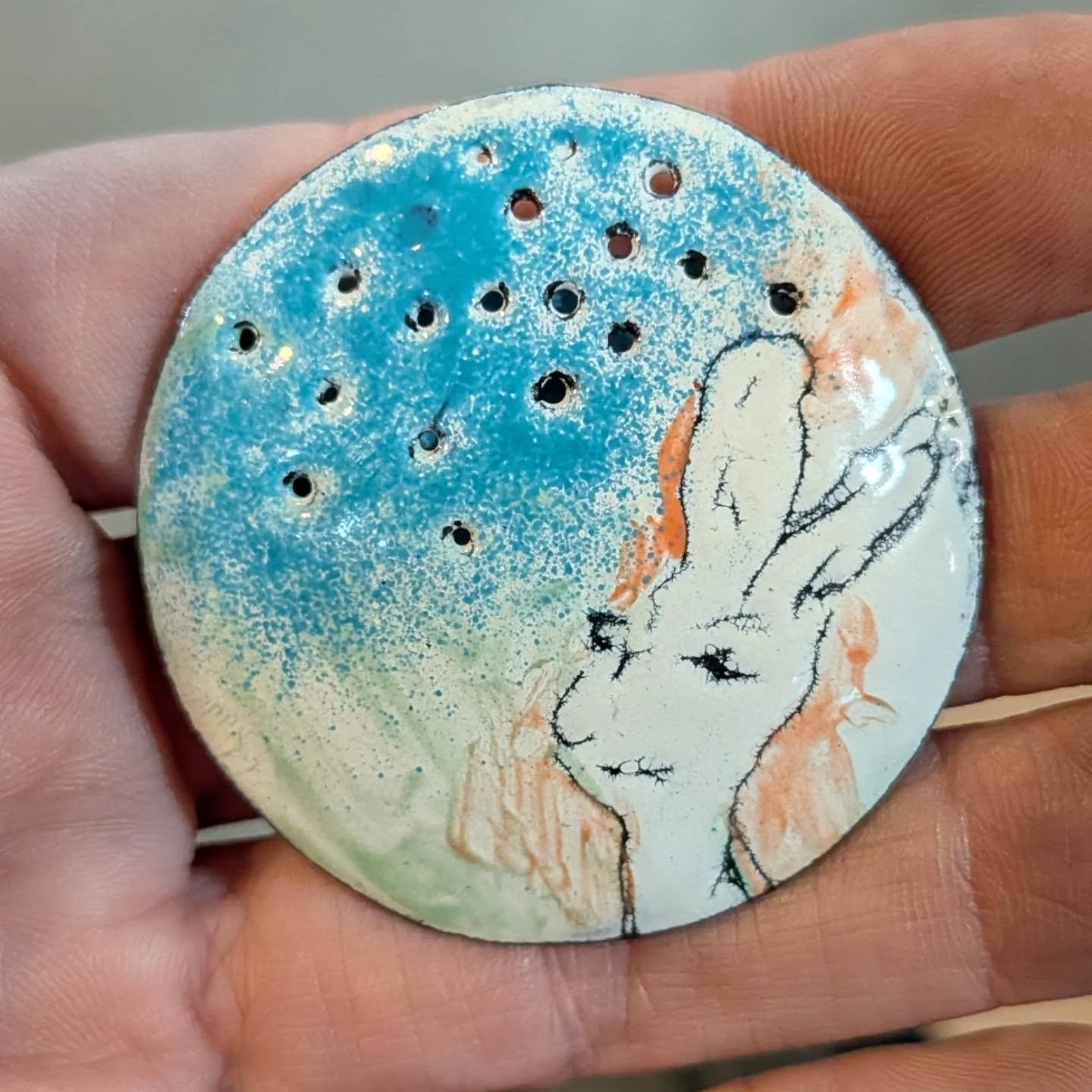 It's been a busy couple of days in the jewelry department leading some enamel on steel workshops at CAFAC. 

Today was enamel on steel, teaching students to form, solder, and enamel from sheets of enameling 20g steel. 

Yesterday was a fun enamel on 